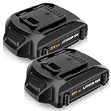 2 Pack 3.0Ah WA3525 Replacement for Worx 20V Battery Compatible with Worx 20 Volt Battery Lithium WA3525 WA3520, WG151s, WG155s, WG251s, WG255s, WG540s, WG545s, WG890, WG891 Cordless Power Tools