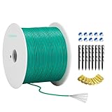 Headley Tools 100m Universal Lawnmower Boundary Wire Contains 50x Lawn Pegs+10x Wire Connectors+9X Titanium Blades Robotic Lawnmower Wire Compatible with Gardena/Husqvarna/Worx