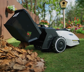 Yuka Robot Mower with self-emptying sweeper